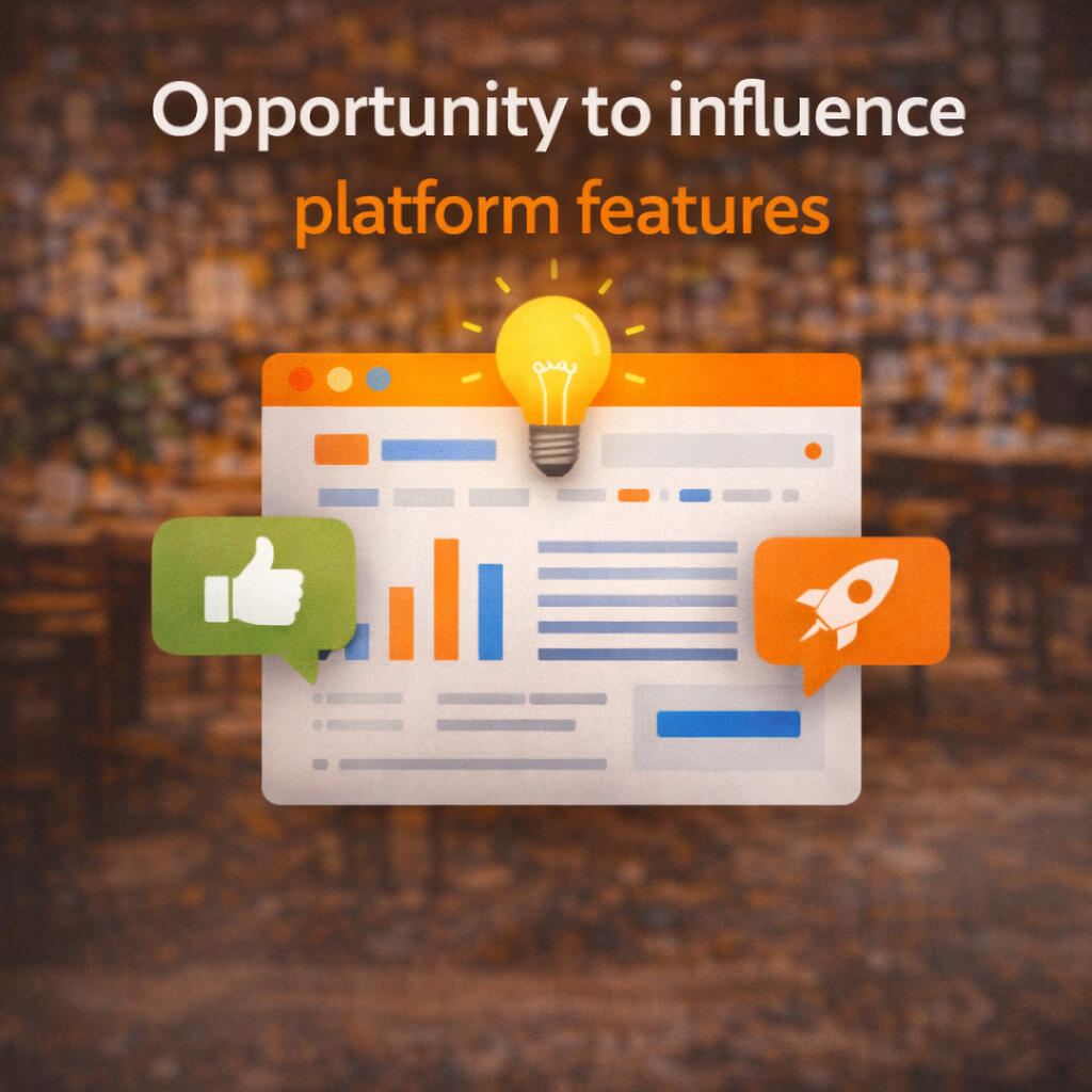 Opportunity to influence platform features